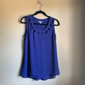 Naked Zebra Small Geometric Cutout Sleeveless Top